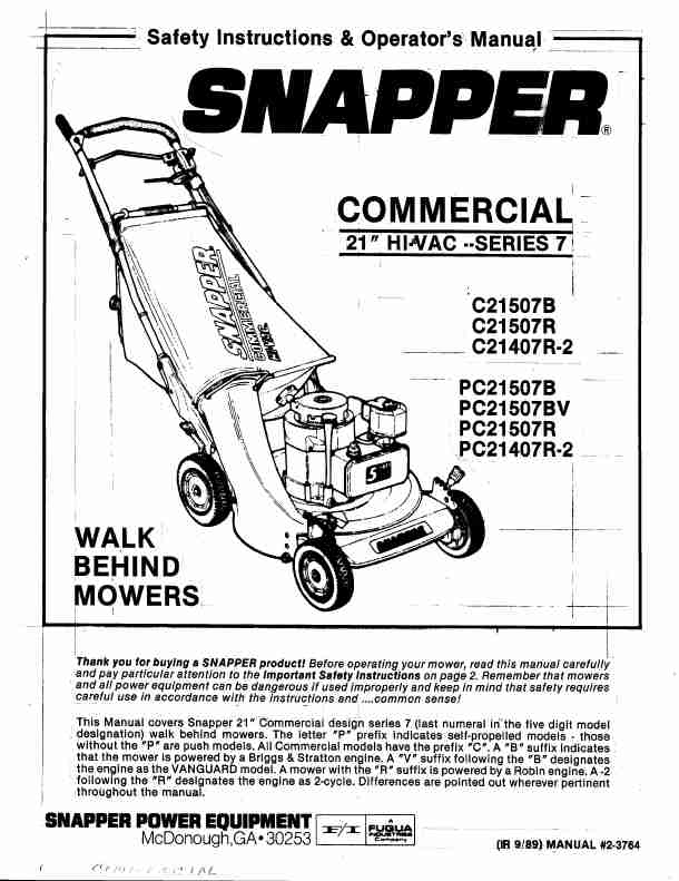 Snapper Lawn Mower C21507R-page_pdf